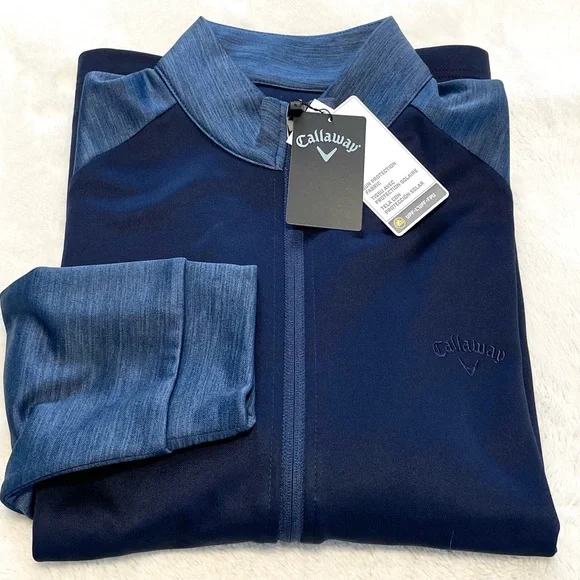 NWT Callaway Men's Golf Full Zip Track Jacket - Picture 2 of 13